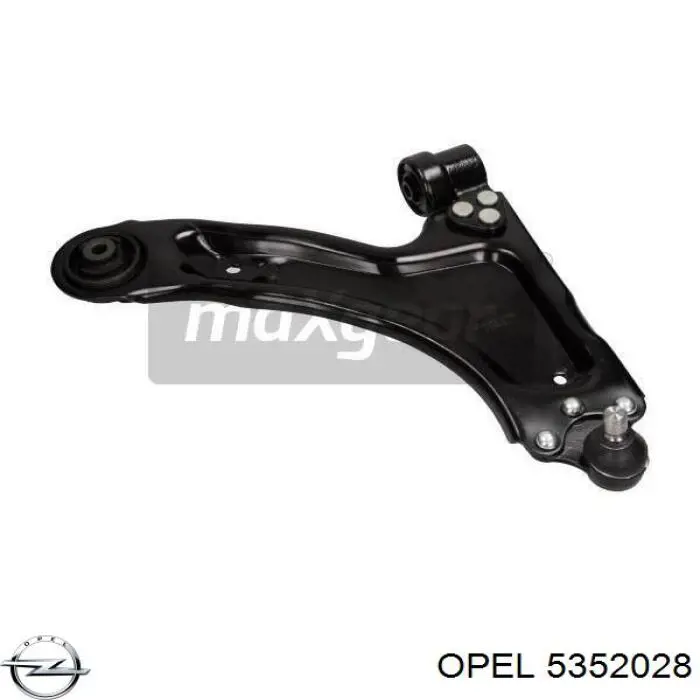 Важіль передньої підвіски нижній, правий Opel 5352028 ціна, від 49.47 USD