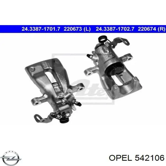 Купити 542106 Opel Супорт задній правий