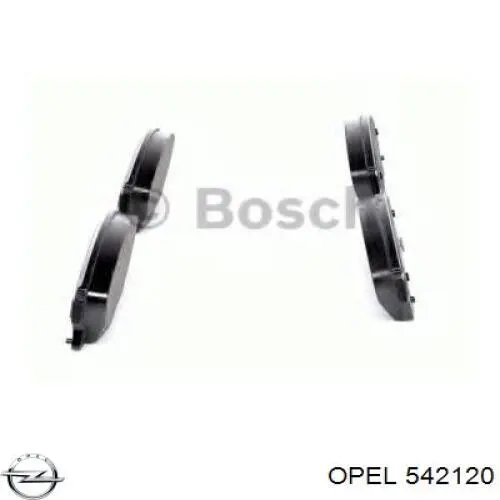 Передні тормозні колодки 542120 Opel