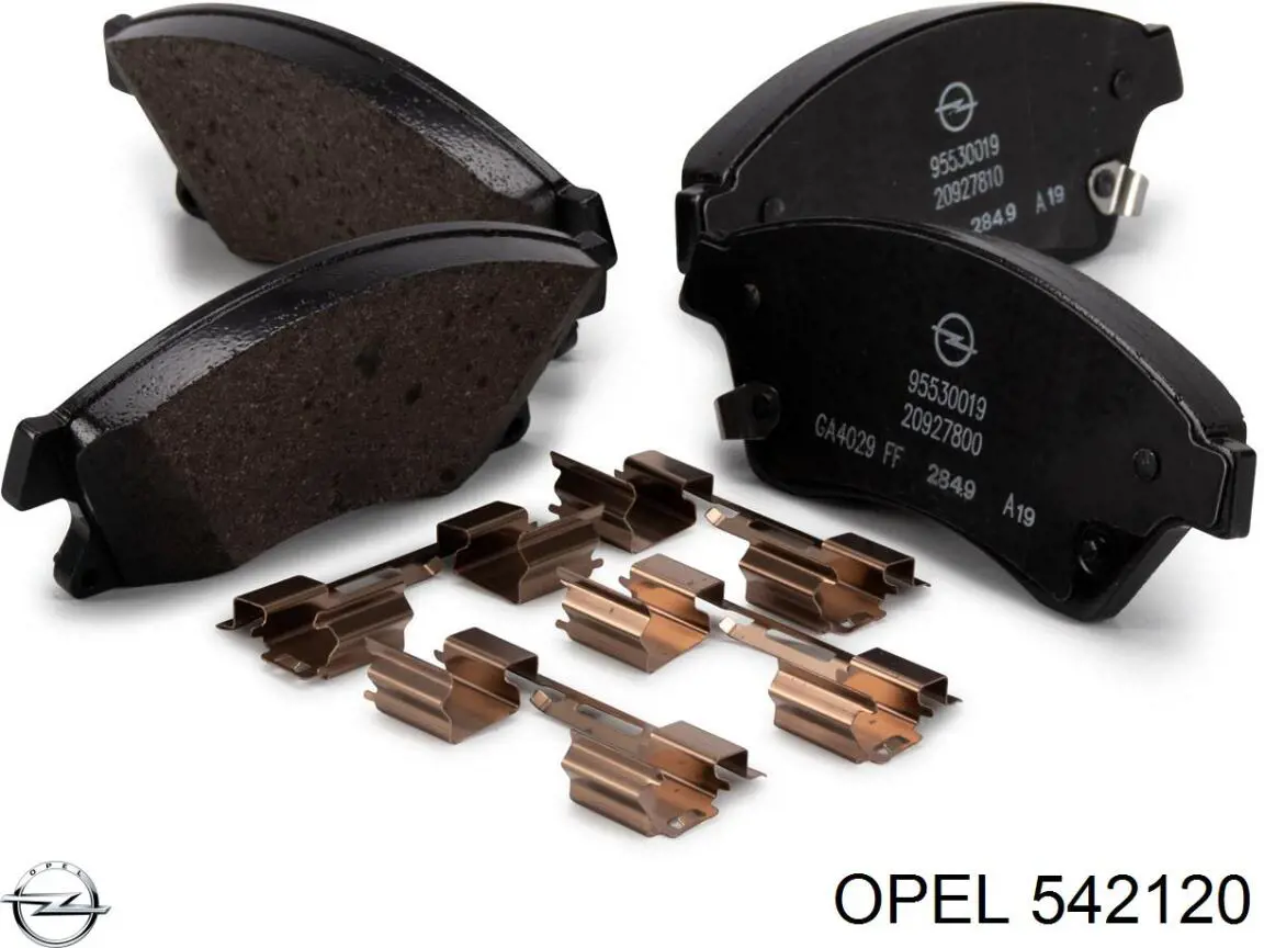 Гальмівні колодки Opel 542120 ціна, від 20.40 USD