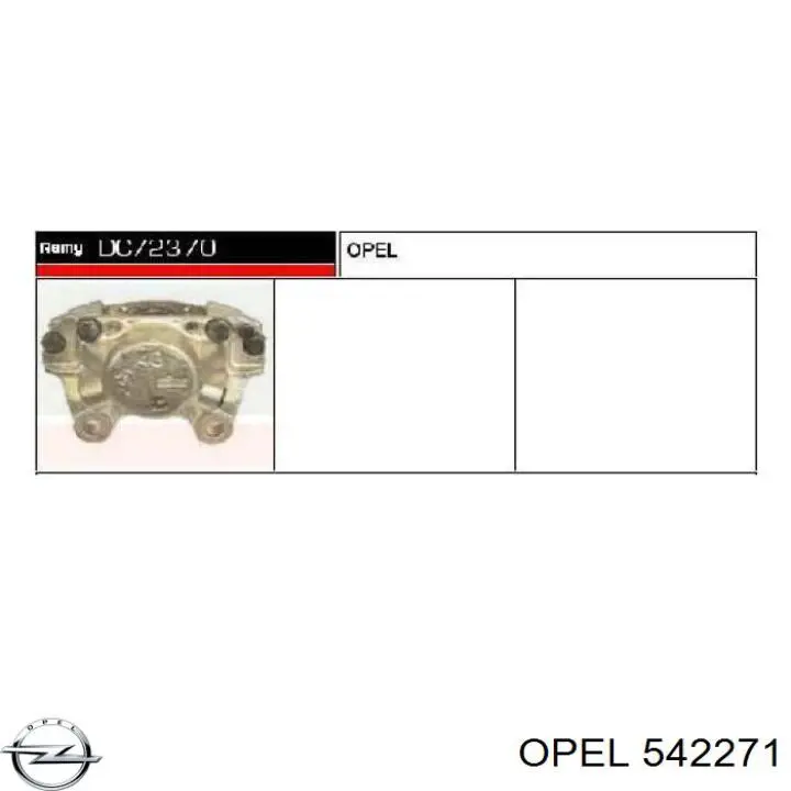 542271 Opel Супорт гальмівний задній лівий