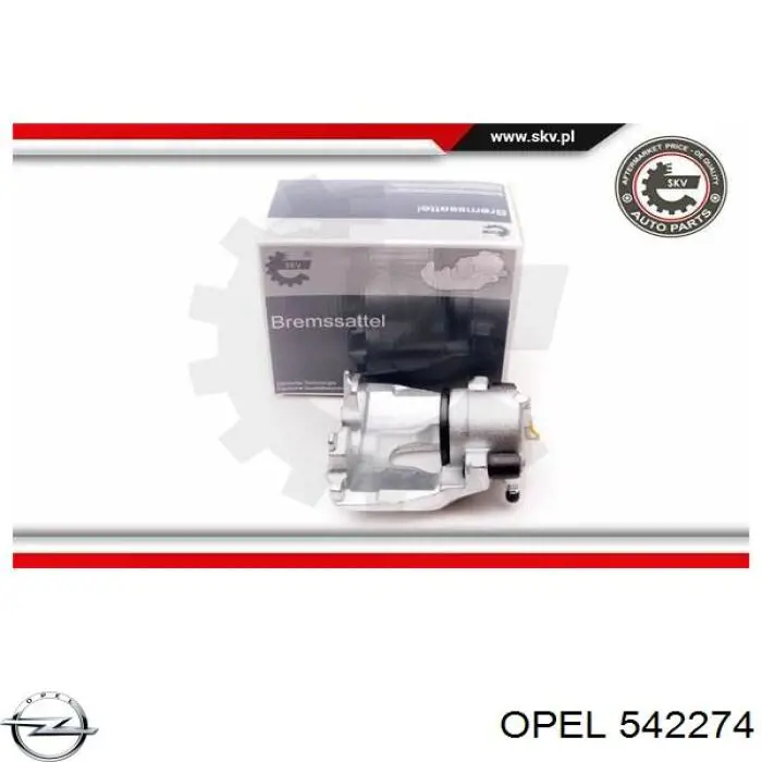 Супорт гальмівний передній правий Opel 542274 ціна, від 19.00 USD