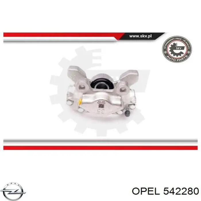 542280 Opel Супорт гальмівний задній правий