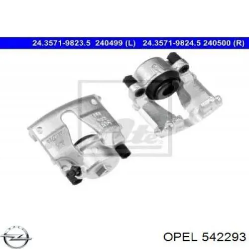 Супорт гальмівний передній лівий Opel 542293 ціна, від 20.27 USD