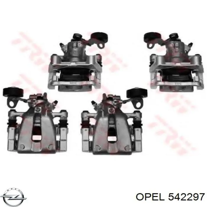Супорт гальмівний задній правий Opel 542297 ціна, від 51.32 USD