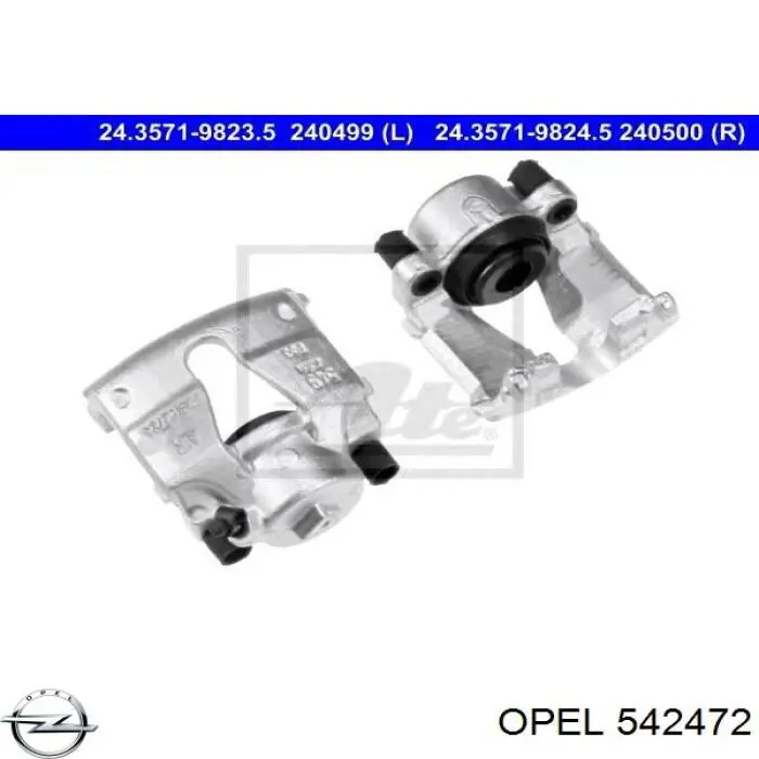 Супорт гальмівний передній правий Opel 542472 ціна, від 19.00 USD