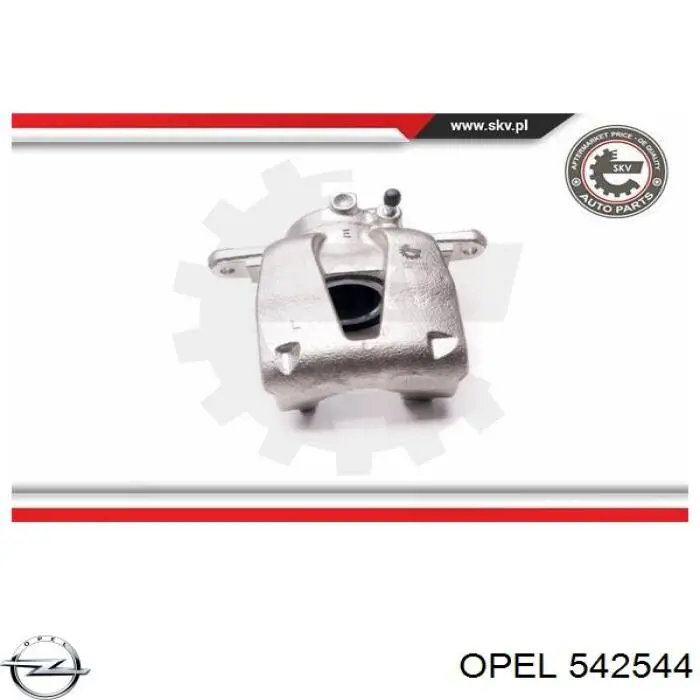 542544 Opel супорт гальмівний передній лівий