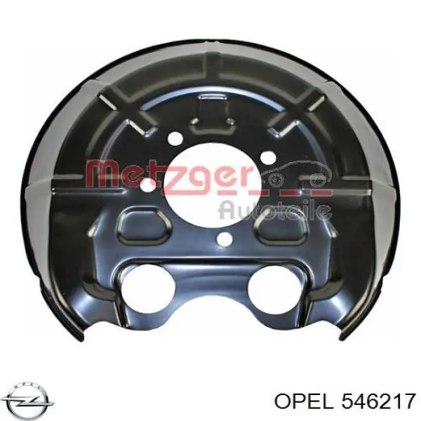Купити 546217 Opel Захист гальмівного диска заднього, правого