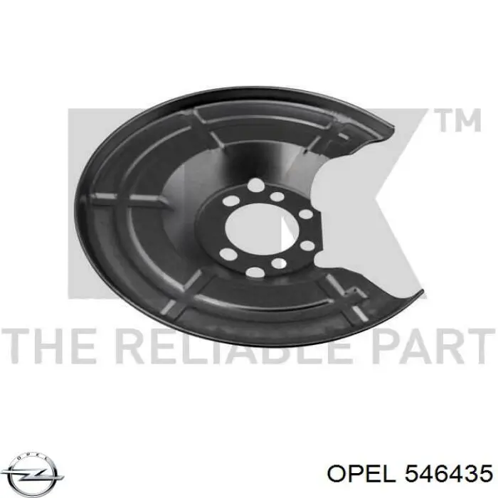 Захисний кожух гальмівного диска, заднього Opel 546435 ціна, від 9.61 USD