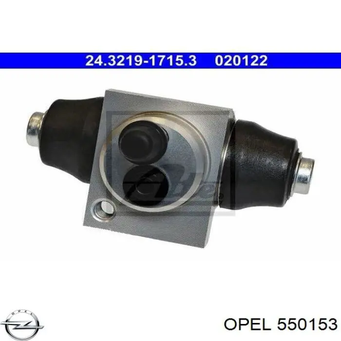 Купити 550153 Opel Циліндр гальмівний колісний/робітник, задній