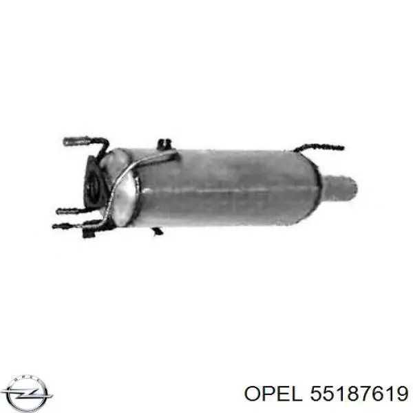 Купити 55187619 Opel Сажевый фільтр