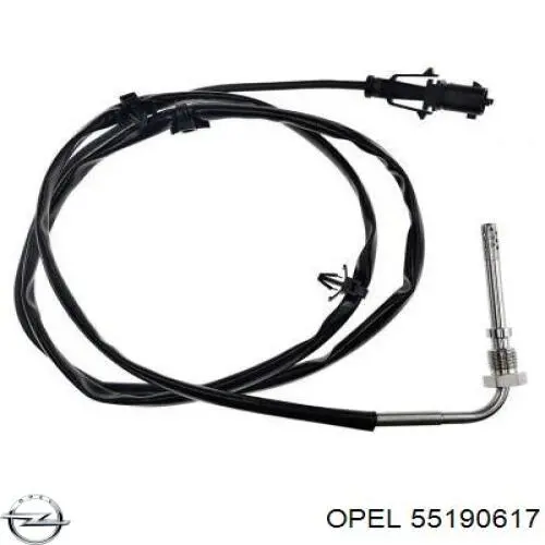 55190617 Opel Датчик температури відпрацьованих газів (ВГ), після фільтр сажі