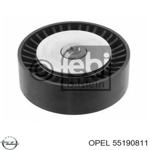 Ролик приводного ременя, паразитний 55190811 Opel