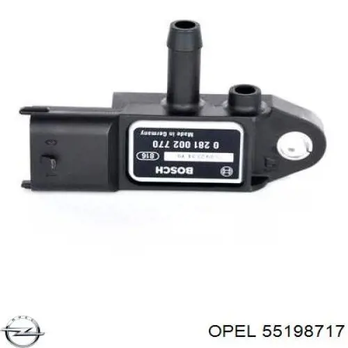 55198717 Opel датчик тиску вихлопних газів