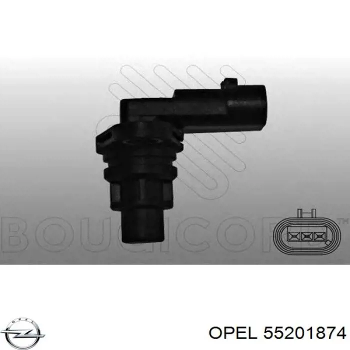 55201874 Opel Датчик розподільного вала