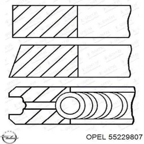 Поршень в комплекті на 1 циліндр, STD Opel 625019 ціна, від 84.90 USD