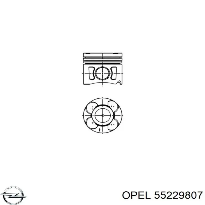 623738 Opel поршень в комплекті на 1 циліндр, std