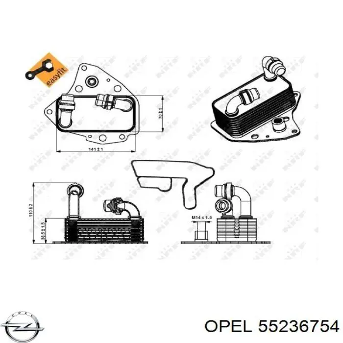 Купити 55236754 Opel Корпус масляного фільтра