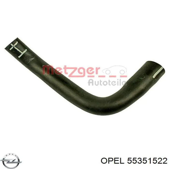 55351522 Opel патрубок вентиляції картера, масловіддільника