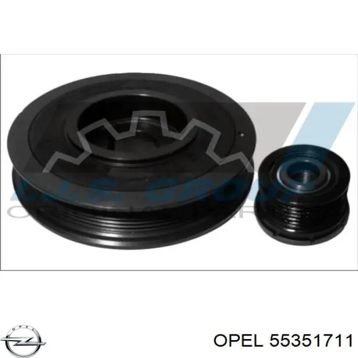Купити 55351711 Opel Шків колінчастого вала