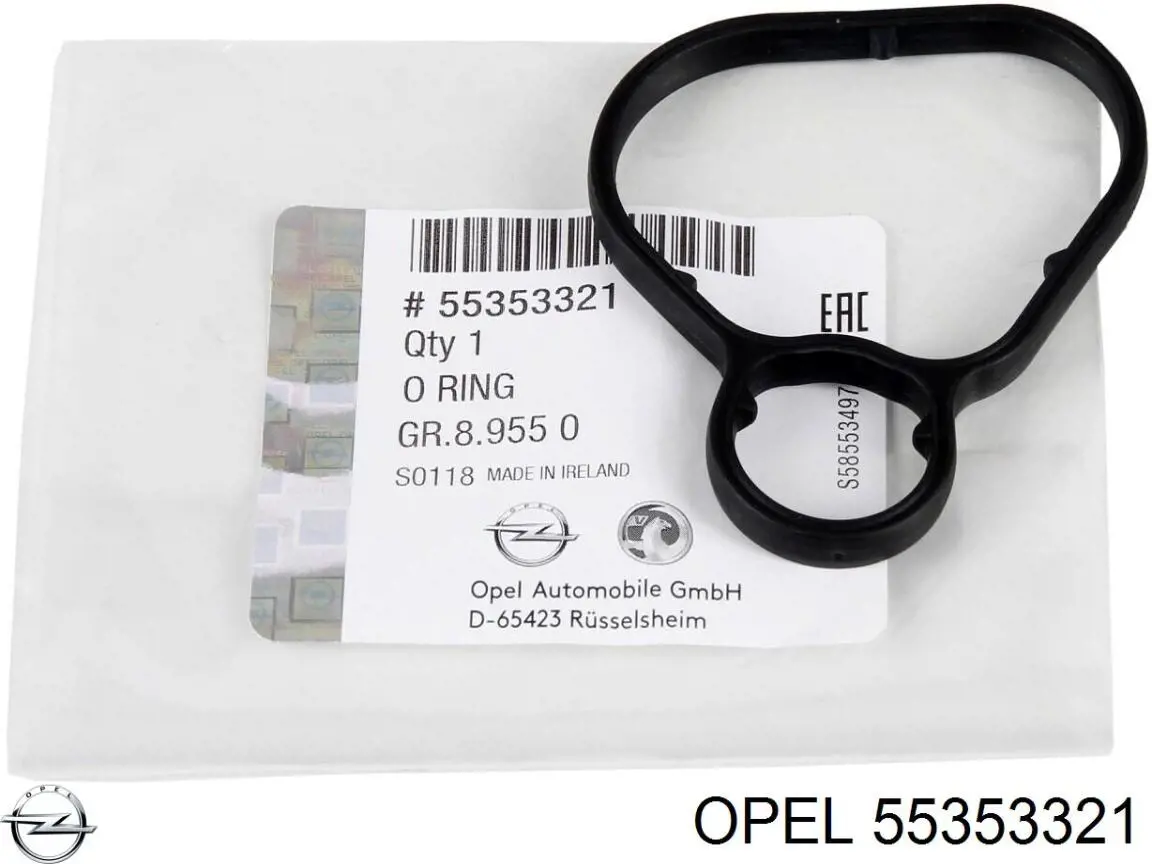 55353321 Opel прокладка адаптера маслянного фільтра