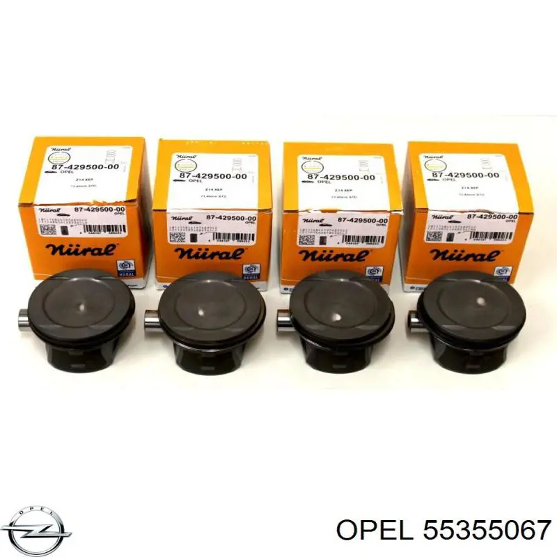 Купити 55355067 Opel Поршень в комплекті на 1 циліндр, STD