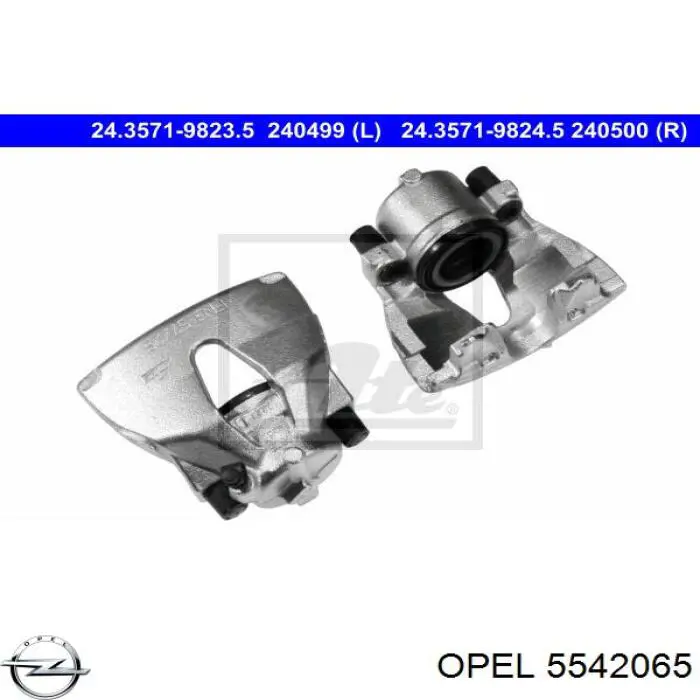 Купити 5542065 Opel Супорт гальмівний передній правий