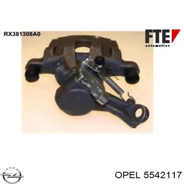 5542117 Opel супорт гальмівний задній лівий