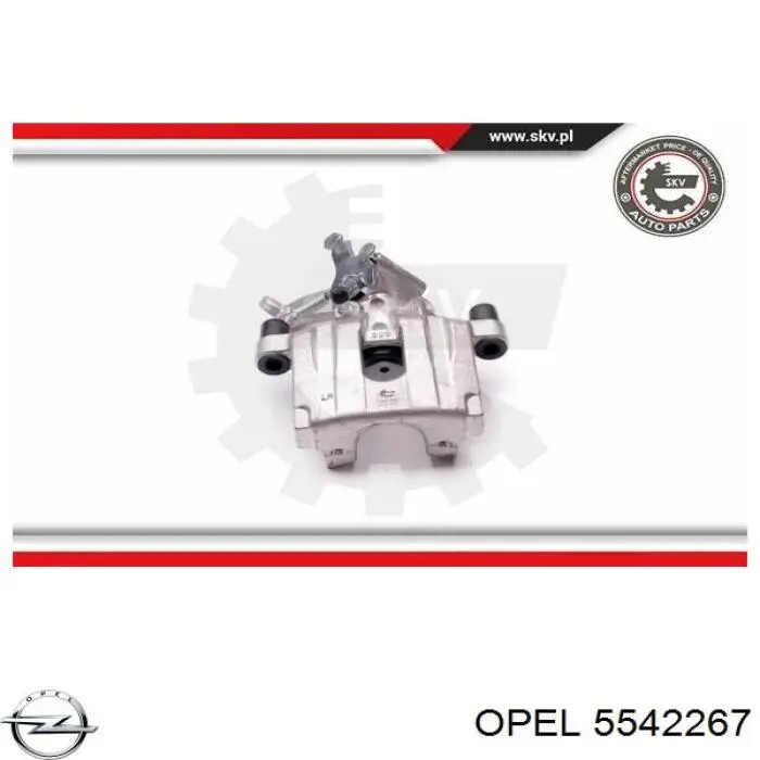 Супорт гальмівний задній лівий Opel 5542267 ціна, від 50.76 USD