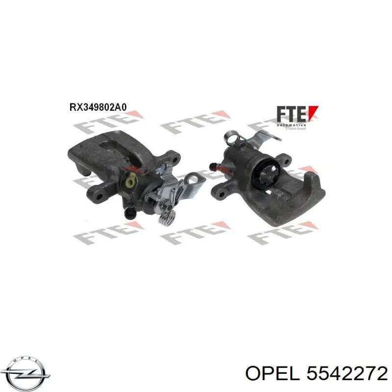 Супорт гальмівний задній правий Opel 5542272 ціна, від 53.72 USD