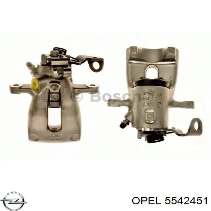 5542451 Opel супорт гальмівний задній лівий