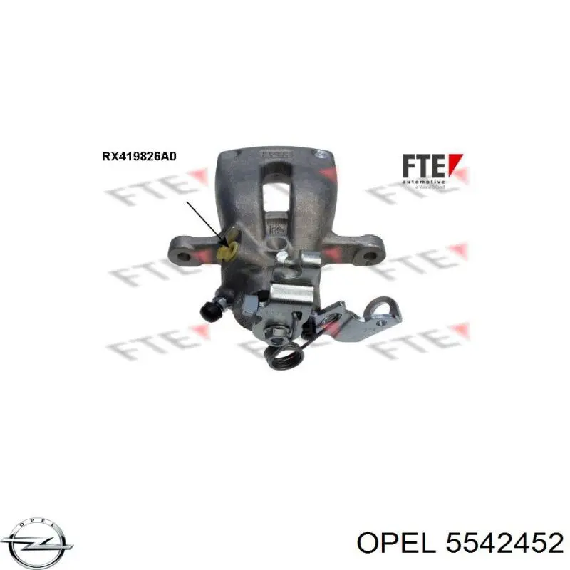 Купити 5542452 Opel Супорт задній правий