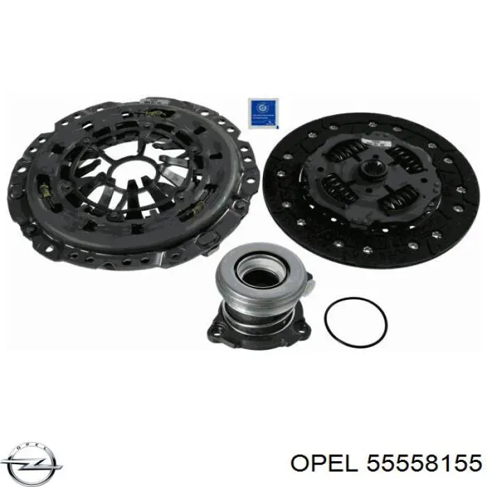 0664085 Opel комплект зчеплення (3 частини)