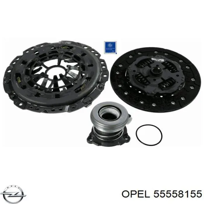 Купити 55558155 Opel Комплект зчеплення (диск, корзина, підшипник)