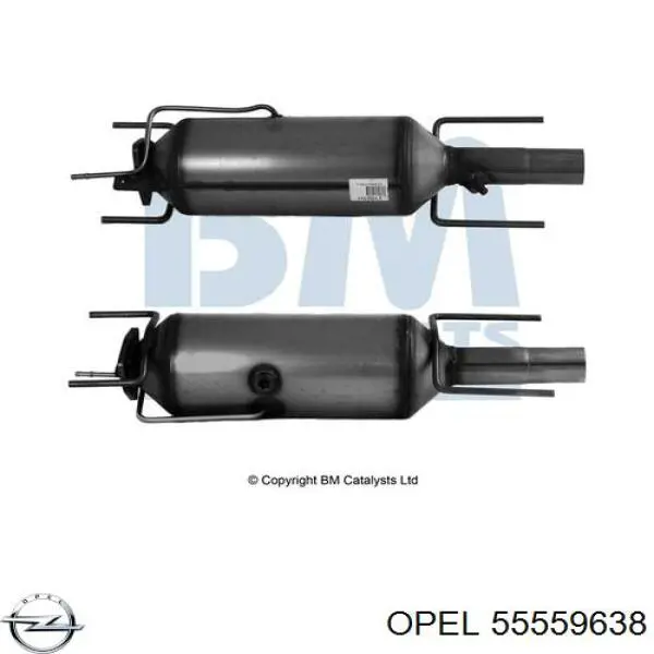 Сажевый фільтр 5850122 Opel