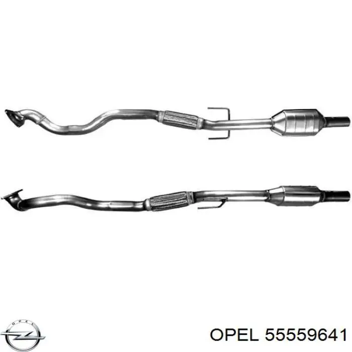 55559641 Opel глушник, передня частина