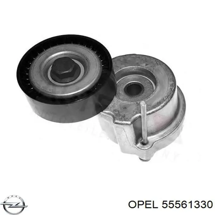 55561330 Opel Натяжна планка поліклинового ременя