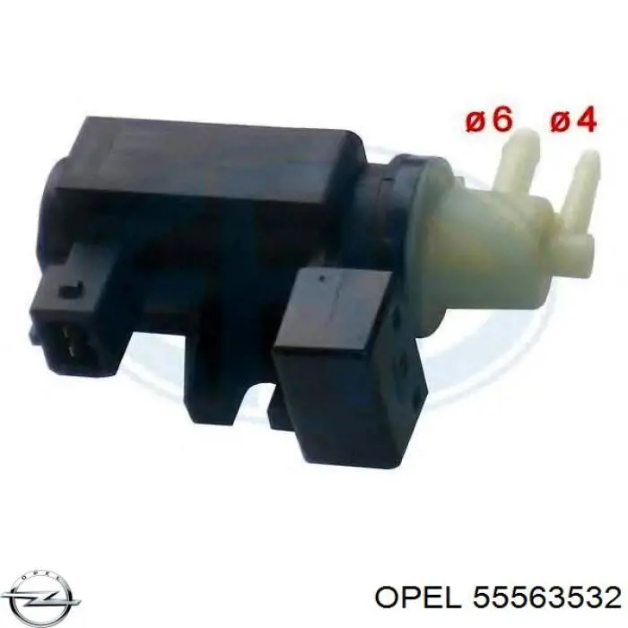 55563532 Opel перетворювач тиску (соленоїд наддуву/EGR)