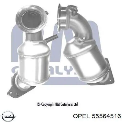 Конвертор-каталізатор (каталітичний нейтралізатор) Opel 55564516 ціна, від 719.85 USD