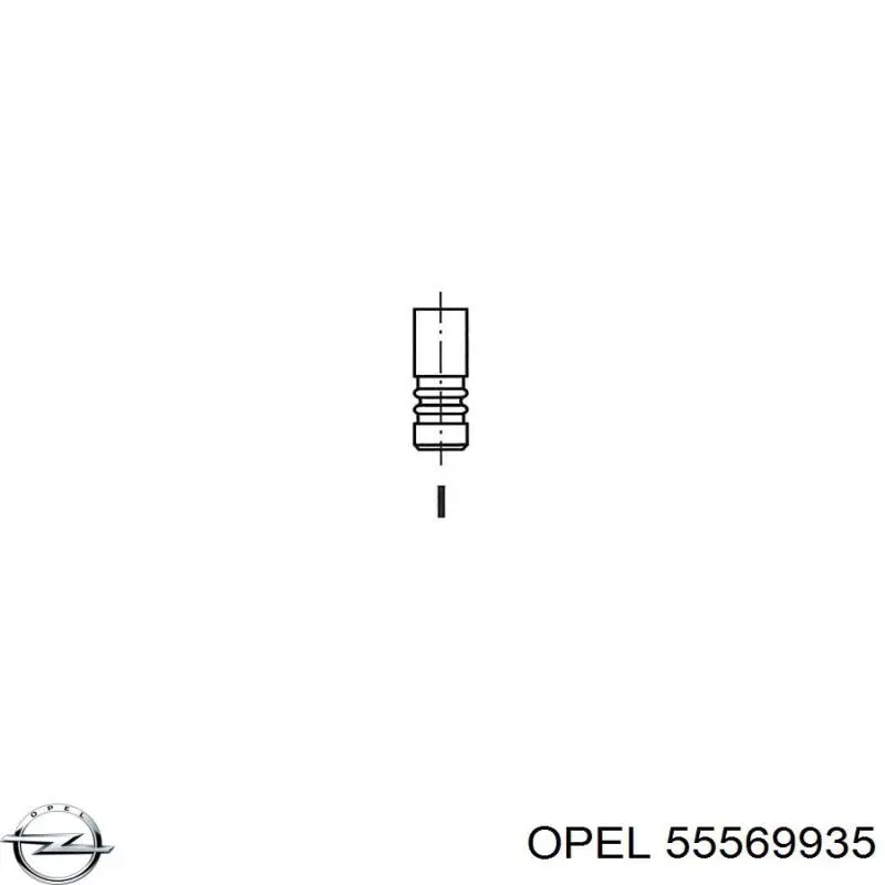 Клапан випускний Opel 0641118