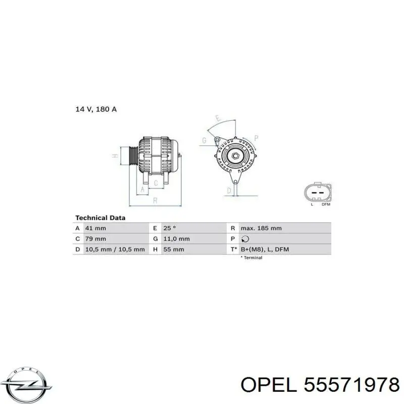 55571978 Opel ДПКВ