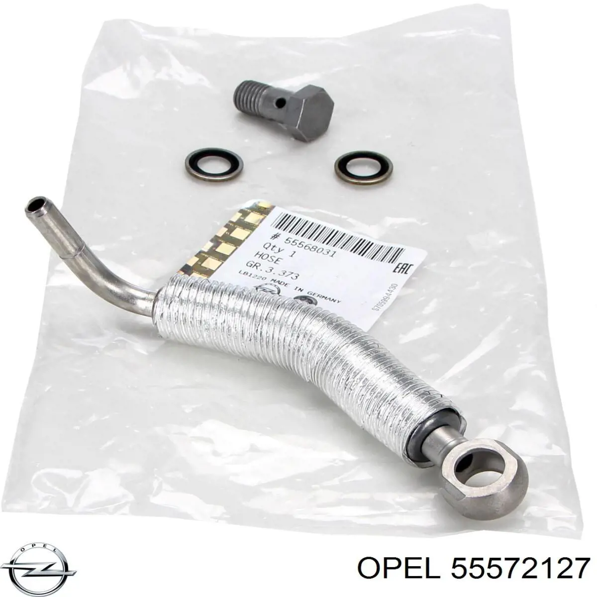55572127 Opel штуцер шланга охолодження турбіни