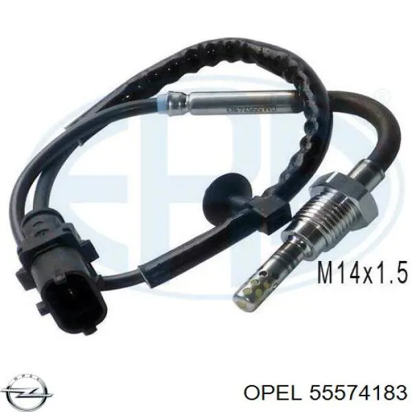 55574183 Opel датчик температури відпрацьованих газів (вг, до каталізатора)