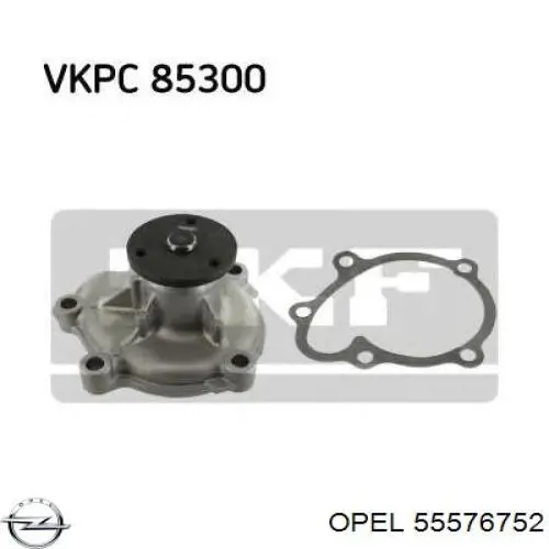 Помпа охолодження Opel 55576752 ціна, від 67.97 USD