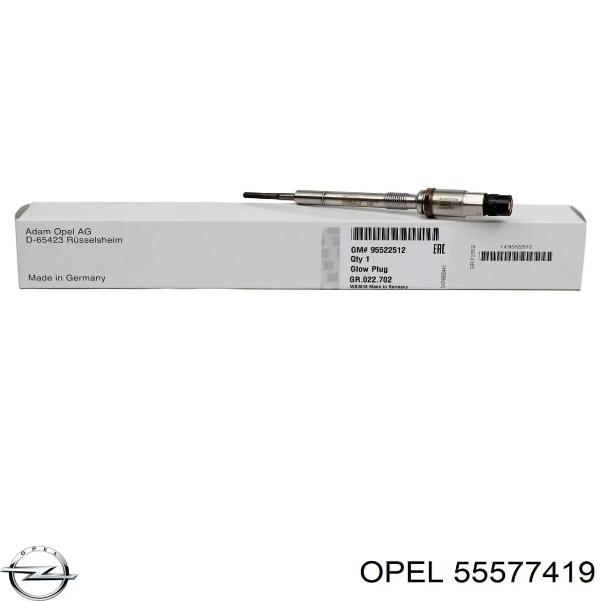 Свіча накалу Opel 55577419 ціна, від 131.58 USD