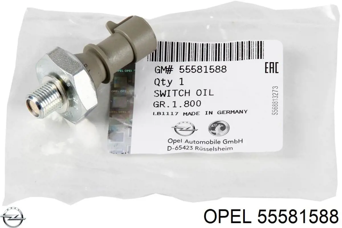 55581588 Opel датчик тиску масла