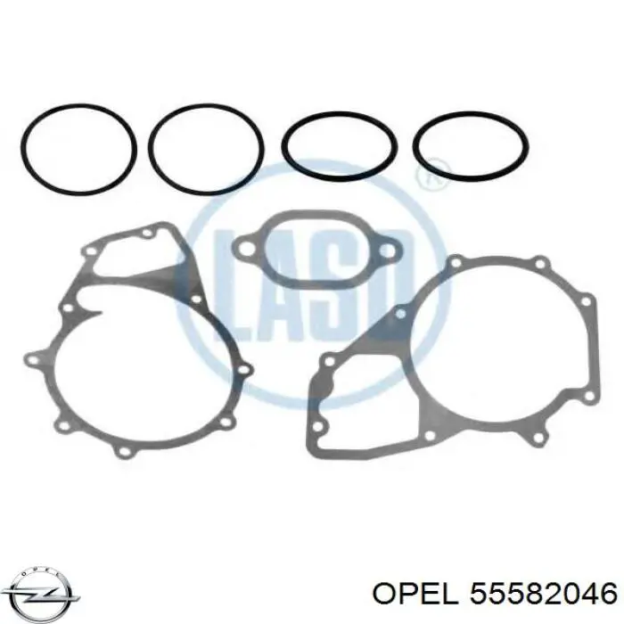 55582046 Opel Ремінь приводний, агрегатів, комплект