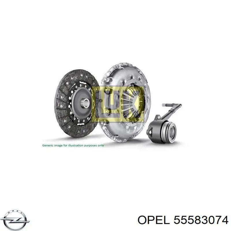 Робочий циліндр зчеплення в зборі з витискним підшипником Opel 55583074 ціна, від 49.22 USD