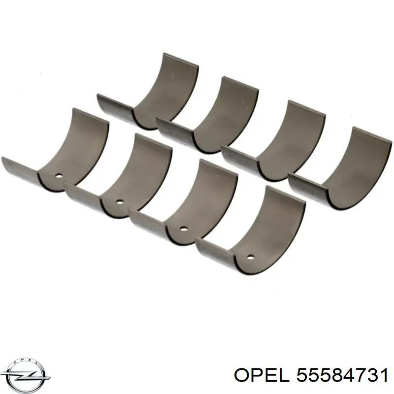 55584731 Opel вкладиші колінвала, шатунні, комплект, стандарт (std)