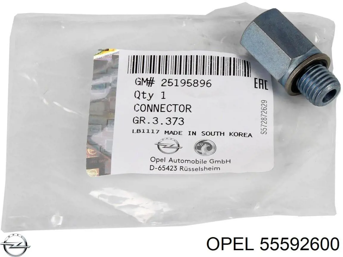 Купити 55592600 Opel Трубка/шланг подачі масла до турбіни